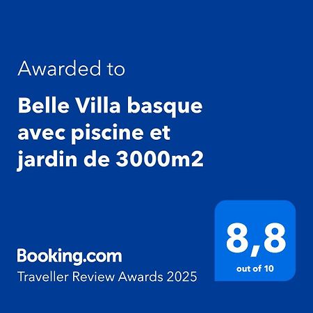 Belle Villa Basque Avec Piscine Et Jardin De 3000M2 Saint-Jean-de-Luz Zewnętrze zdjęcie